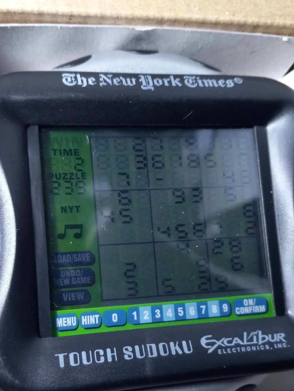 Excalibur Electronic NY53CS New York Times Touch Screen Sudoku Game Console